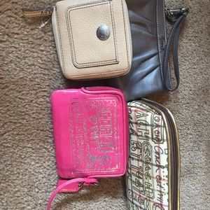 Various Coach wristlets and wallets